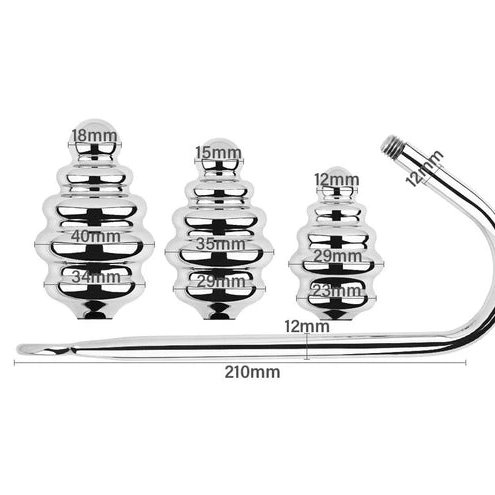 8826 Screw-in Hook Anal Set GreatBenefit Ribbed 0713